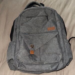 Gray Backpack Diaper Bag